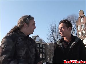 towheaded amsterdam call girl cumsprayed by customer