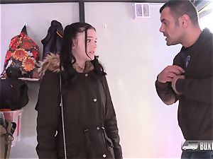 uber-cute college girl Anie Darling enjoys fuck-a-thon in public